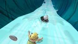 Wii style coin accumulation gameplay in 'UP' The Video Game
