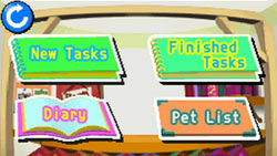 Task screen in 'My Pet Shop'