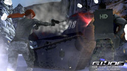 Taking on an armored vehicle with light weapons in 'G.I. Joe: The Rise of Cobra'