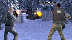 Taking on an armored vehicle with light weapons in 'G.I. Joe: The Rise of Cobra' Taking on an armored vehicle with light weapons in 'G.I. Joe: The Rise of Cobra'