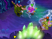 Arcade style fighting action in 'Spore Hero Arena' Arcade style fighting action in 'Spore Hero Arena'