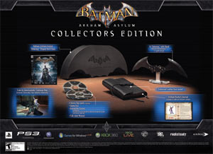 'Batman: Arkham Asylum' Collector's Edition bonus items