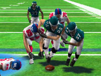 Fight for the fumble mini-game in 'Madden NFL 10' for PSP Fight for the fumble mini-game in 'Madden NFL 10' for PSP