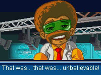 Fun, discipline specific character in 'Science Papa' for DS