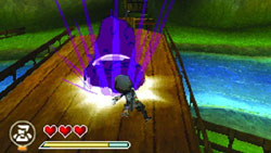 Hiro using his blade on an enemy in 'Mini Ninjas'