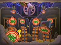 Layered targeting system in 'Toy Story Mania!'