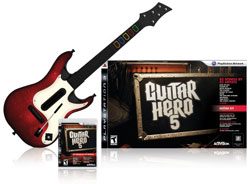 Game bundled with improved guitar in 'Guitar Hero 5' Game bundled with improved guitar in 'Guitar Hero 5'
