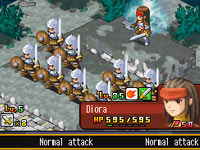 Controling a squad in 'Hero's Saga: Laevatein Tactics'