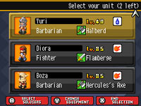Various kinds of unit types in 'Hero's Saga: Laevatein Tactics'