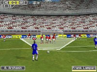 Taking a penalty kick in FIFA Soccer 10