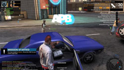 Online multiplayer screen from All Points Bulletin
