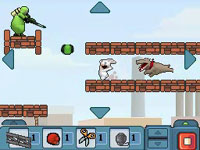 Unique art direction in Rabbids go Home for DS and DSi