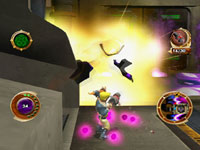 Jak collecting Eco in Jak and Daxter: The Lost Frontier Jak collecting Eco in Jak and Daxter: The Lost Frontier