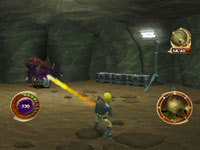 Jak in mission play in Jak and Daxter: The Lost Frontier Jak in mission play in Jak and Daxter: The Lost Frontier