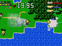 Multiplayer gameplay screen from Half-Minute Hero
