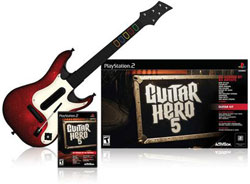 Game bundled with improved guitar controller in 'Guitar Hero 5'