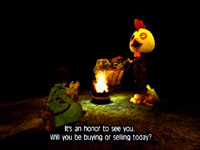 Seto purchasing in-game items in Fragile Dreams: Farewell Ruins of the Moon