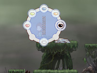 The jellybean/blob form selection control in A Boy and his Blob