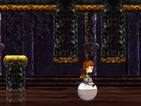 Floating on the Blob in ball form through a liquid level in A Boy and his Blob