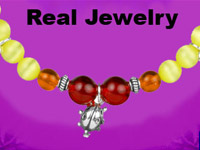 Comparison between jewelry designed in-game and the quality of the real purchasable version in Style Lab: Jewelry Design