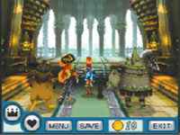 The four friends granted an audience with the great and powerful Oz in The Wizard of Oz: Beyond the Yellow Brick Road