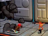 Puzzle-solving activities in Splosion Man