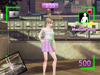 Photoshoot screen from Project Runway the Video Game