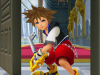Sora and his Key Blade from Kingdom Hearts Re:coded