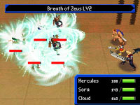 RPG style combat from Kingdom Hearts Re:coded