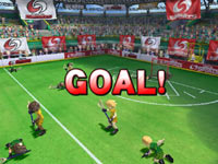 Scoring a goal during a lacrosse match in Deca Sports 3