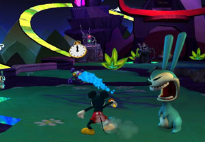 Mickey in the Wastland in Disney Epic Mickey