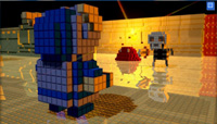 Battle classic 8-bit enemies