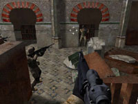 Co-op gameplay screen from Marines: Modern Urban Combat