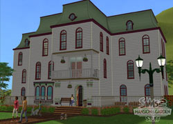 A mansion from The Sims 2 
Mansion & Garden Stuff Pack