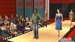 On the catwalk in The Sims 2
 H&M Fashion Stuff Pack