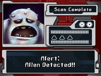 In-game analysis of an alien enemy on Daniel X's list in Daniel X: The Ultimate Power