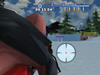 Taking aim in the Biathlon in Winter Blast: 9 Snow & Ice Games Taking aim in the Biathlon in Winter Blast: 9 Snow & Ice Games