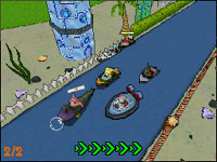 Wireless multiplayer screen from Spongebob's Boating Bash Wireless multiplayer screen from Spongebob's Boating Bash