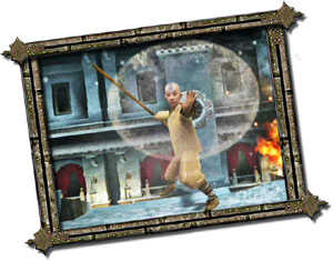Aang unleashing an 
elemental blast at you in The Last Airbender