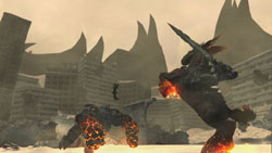 War fighting atop his trusted mount Ruin in Darksiders War fighting atop his trusted mount Ruin in Darksiders