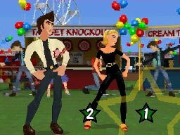 Danny and Sandy dancing in Grease for DS and DSi