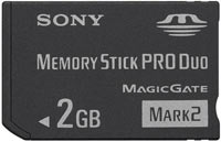 2GB Memory Stick Pro Duo card included with the PSP Limited Edition God of War: Ghost of Sparta Entertainment Pack
