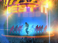 Dancing with back up dancers to Beat It from Michael Jackson The Experience Dancing with back up dancers to Beat It from Michael Jackson The Experience