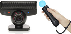 The Move Motion Controller and PlaySation Eye camera