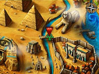 Ancient Egyptian gameplay environment from Jewels of Ancient Pharaoh's