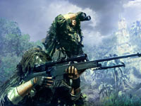 A sniper working in conjuction with a spotter in Sniper: Ghost Warrior for PS3