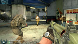 Screenshot from the Stadium multiplayer map from Call Of Duty: Black Ops First Strike content pack 1