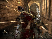 A bladed weapon used on a zombie in Rise of Nightmares