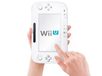 Mando de Wii U en posición vertical para mostrar las capacidad de adaptación de la pantalla