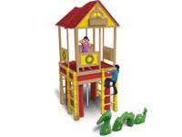 The Sunny Bungalow jungle gym available in The Sims 3: Town Life Stuff